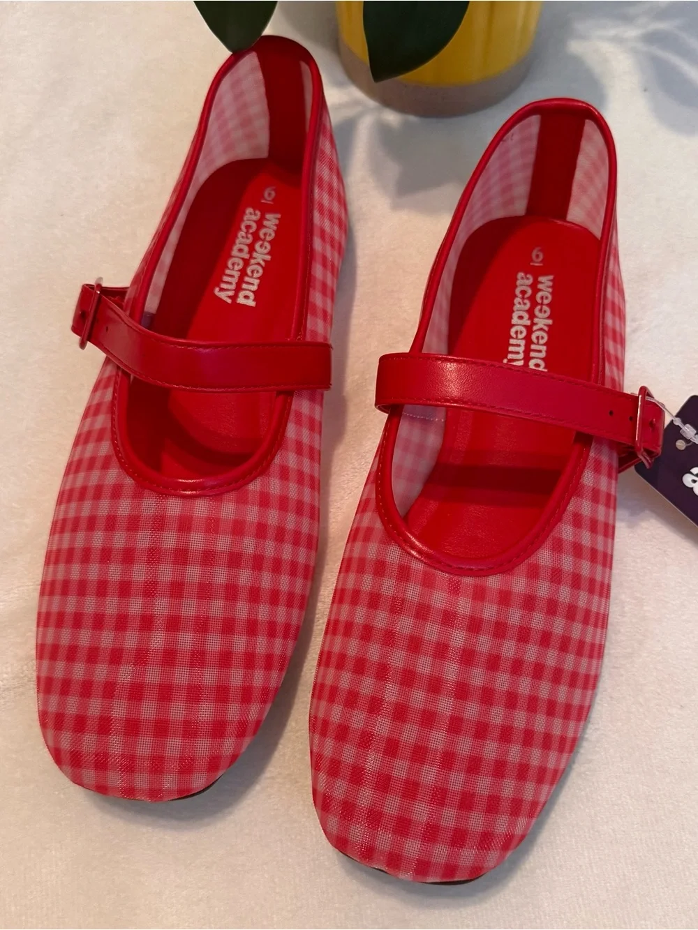 Weekend Academy Girls Mesh Ballet Flats, Size 6